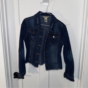 Indigo Rein Dark Blue Jean Jacket